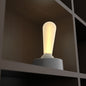 Modern Minimalist Oval Handle Toggle Cylinder Base ABS Silicone LED Table Lamp For Bedroom