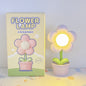 Contemporary Creative Cute Flower Round Table Base ABS PC LED Table Lamp For Bedroom