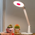 Modern Minimalist Round Rectangle Adjustable ABS Aluminum Hardware LED Table Lamp For Bedroom
