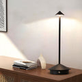 Contemporary Creative Cone Mushroom Aluminum Acrylic LED Table Lamp For Bedroom