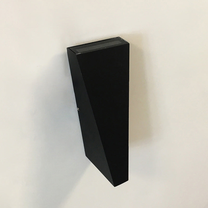 Modern Minimalist Waterproof Trapezoidal Aluminum Die-Cast LED Outdoor Wall Sconce Lamp For Outdoor Patio