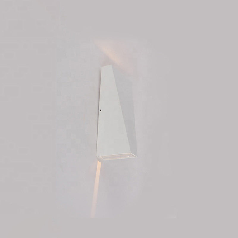 Modern Minimalist Waterproof Trapezoidal Aluminum Die-Cast LED Outdoor Wall Sconce Lamp For Outdoor Patio