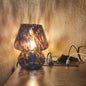 Contemporary Creative Spherical Round Table Dot Glass 1-Light Table Lamp For Bedroom