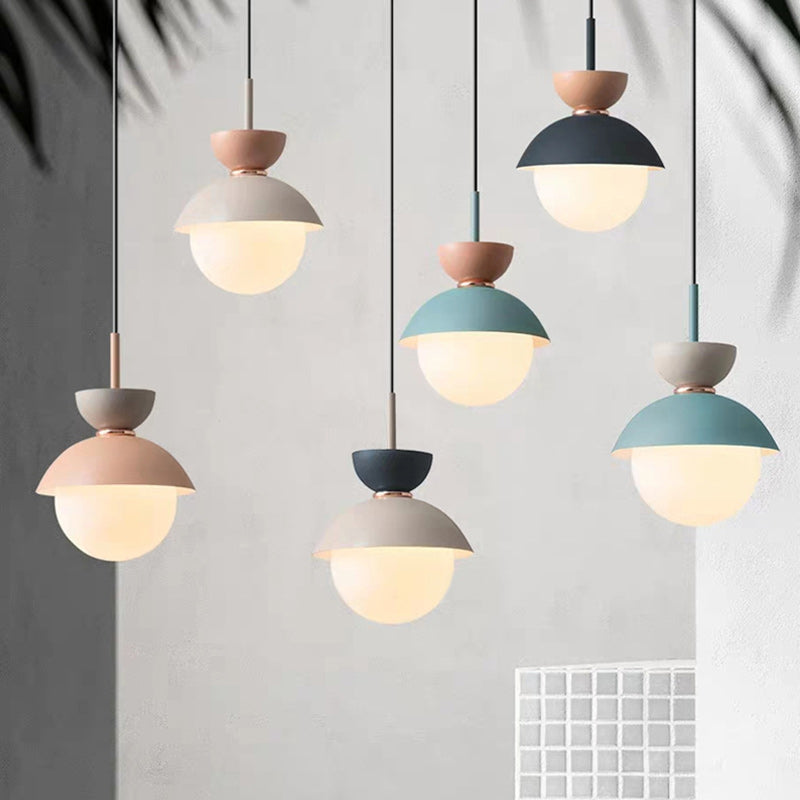Scandinavian Globe Glass Pendant Light