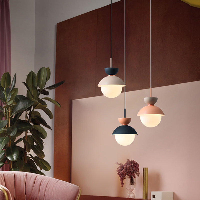 Scandinavian Globe Glass Pendant Light