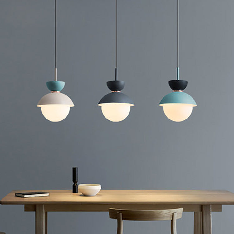 Scandinavian Globe Glass Pendant Light