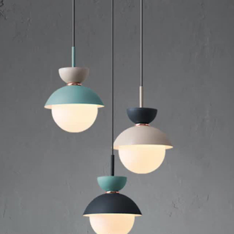 Scandinavian Globe Glass Pendant Light