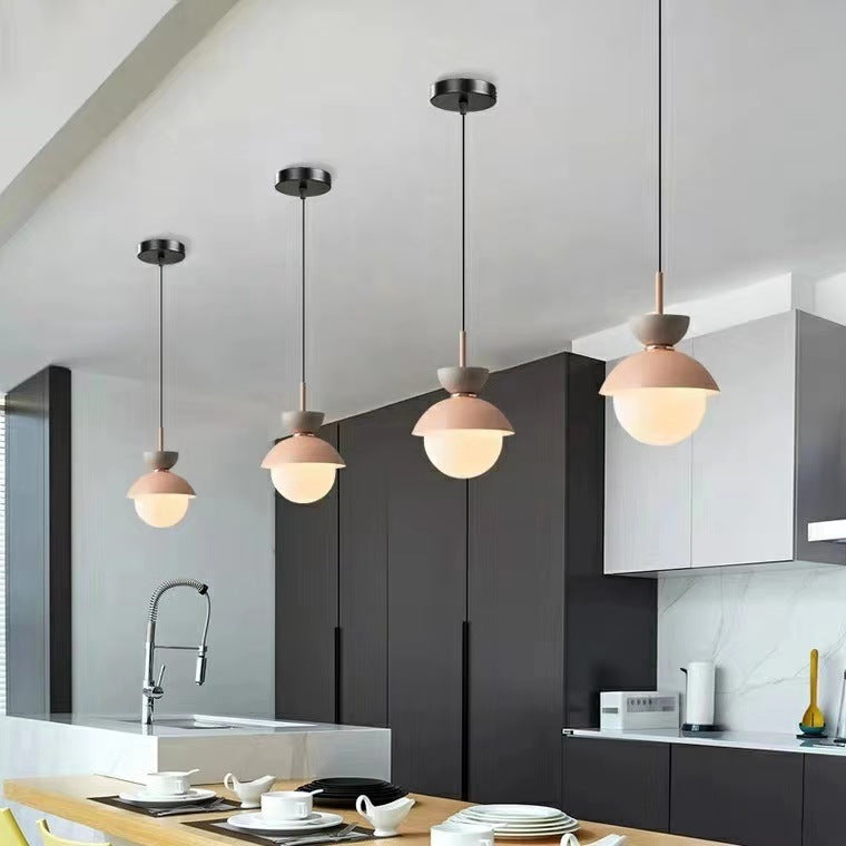 Scandinavian Globe Glass Pendant Light