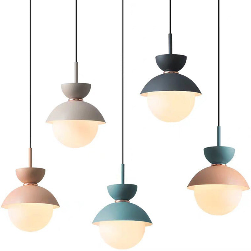 Scandinavian Globe Glass Pendant Light