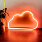 Modern Art Deco Bright Neon Cloud PVC Strip LED Night Light Table Lamp For Bedroom