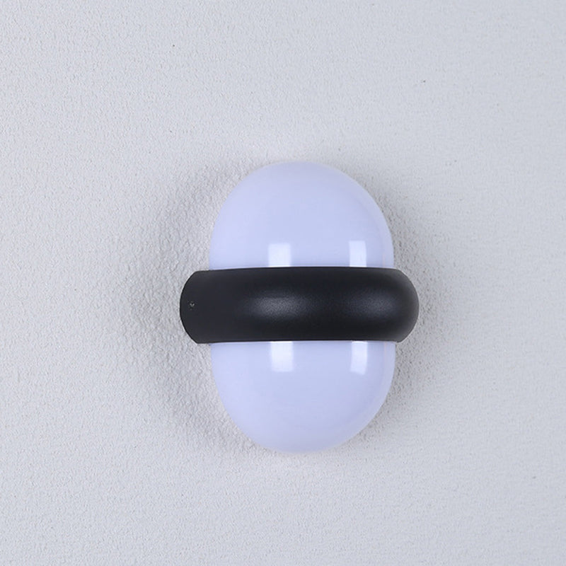 Modern Minimalist Round Aluminum LED Waterproof Wall Sconce Lamp For Outdoor Patio