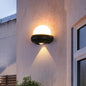 Modern Minimalist Round Aluminum LED Waterproof Wall Sconce Lamp For Outdoor Patio