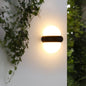 Modern Minimalist Round Aluminum LED Waterproof Wall Sconce Lamp For Outdoor Patio