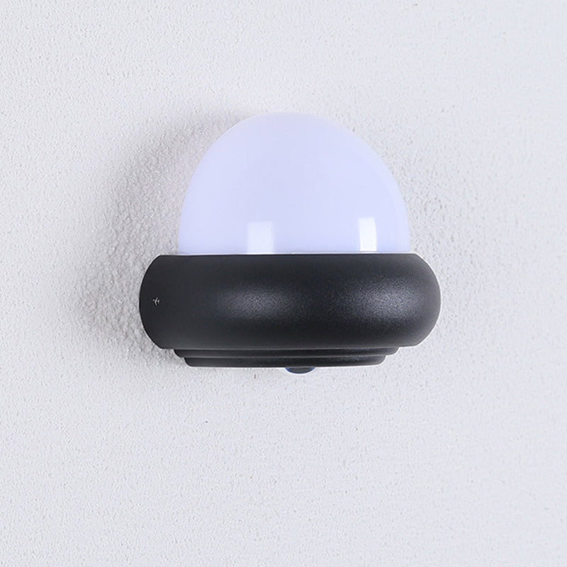 Modern Minimalist Round Aluminum LED Waterproof Wall Sconce Lamp For Outdoor Patio