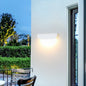 Modern Minimalist Curved Aluminum LED Waterproof Wall Sconce Lamp For Outdoor Patio