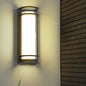Contemporary Industrial Aluminum Acrylic Cylinder LED Waterproof Wall Sconce Lamp For Outdoor Patio