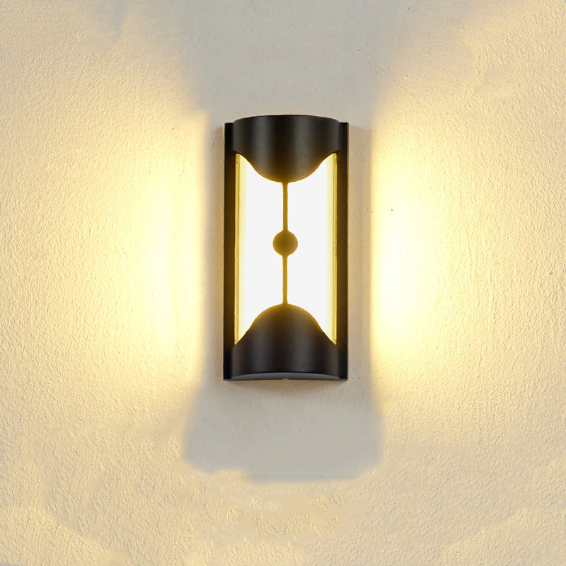 Contemporary Industrial Aluminum Acrylic LED Waterproof Outdoor Wall Sconce Lamp For Garden