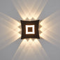 Contemporary Industrial Aluminum Square LED Waterproof Outdoor Wall Sconce Lamp For Garden
