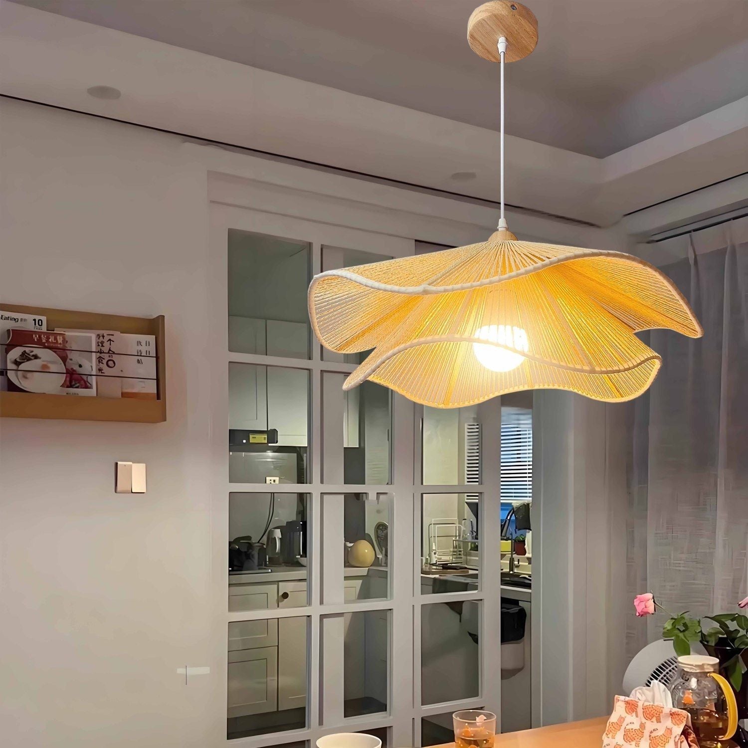 Vintage Hemp Rope Pendant Light