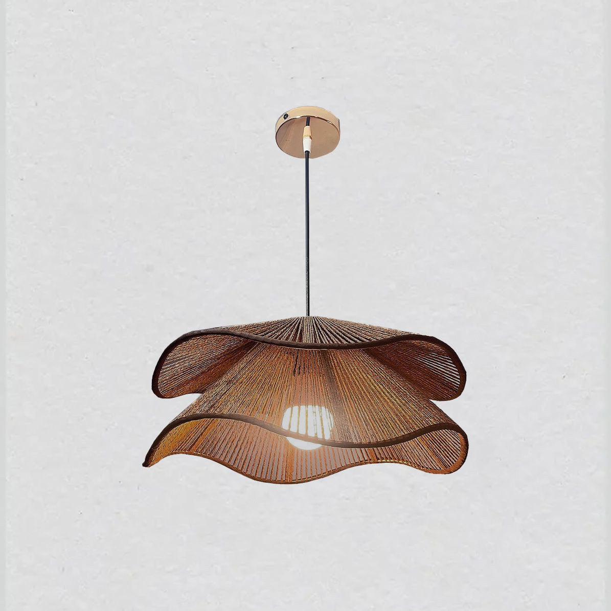 Vintage Hemp Rope Pendant Light