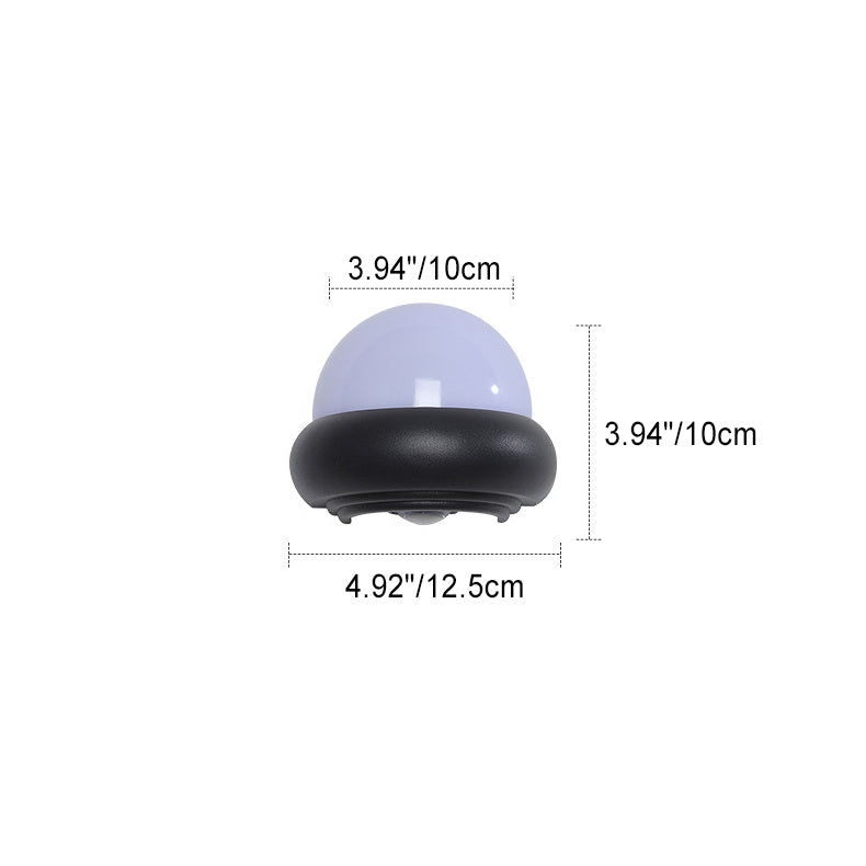 Contemporary Nordic Waterproof Aluminum Ellipse LED Outdoor Wall Sconce Lamp For Garden