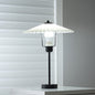 Contemporary Nordic Pleated Fabric Conical Hardware 1-Light Table Lamp For Bedside