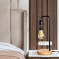 Contemporary Simplicity Rubber Wood Iron Magnetic Levitation LED Table Lamp For Study