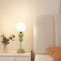 Contemporary Nordic Iron PE Round Ball Shade 1-Light Table Lamp For Bedroom