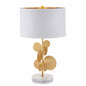 Contemporary Simplicity Fabric Cylinder Shade Marble Base 1-Light Table Lamp For Study