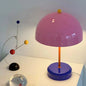 Contemporary Nordic Dopamine Contrast Color Geometric Semicircle Iron LED Table Lamp For Study