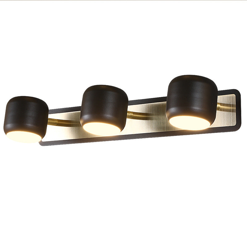 Modern Simplicity Cylinder Iron LED Vanity Light Mirror Front Wall Sconce Lamp For Bathroom