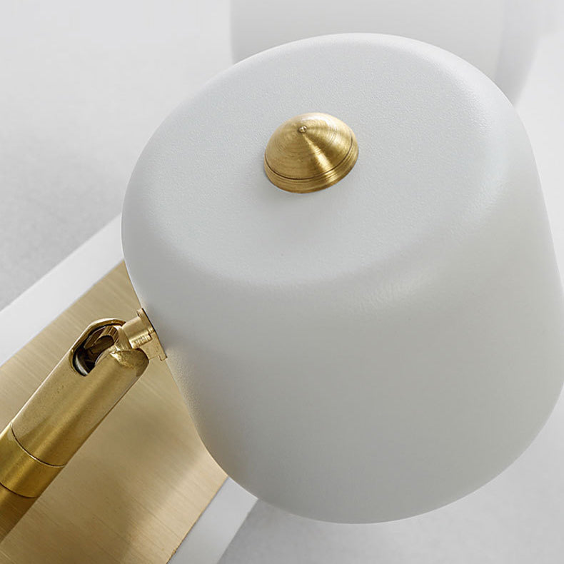 Modern Simplicity Cylinder Iron LED Vanity Light Mirror Front Wall Sconce Lamp For Bathroom