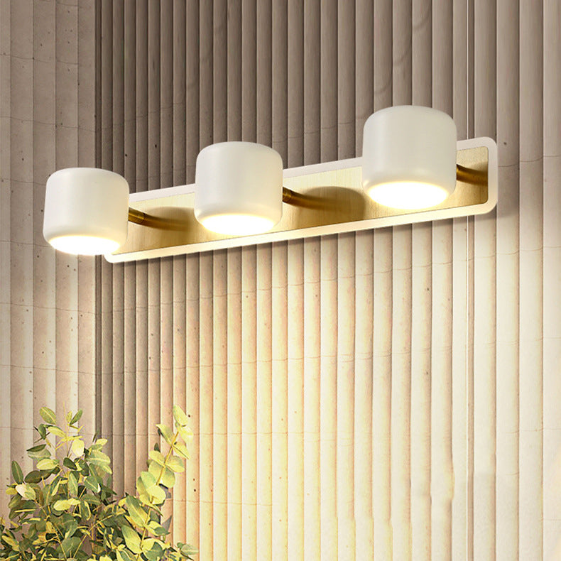 Modern Simplicity Cylinder Iron LED Vanity Light Mirror Front Wall Sconce Lamp For Bathroom