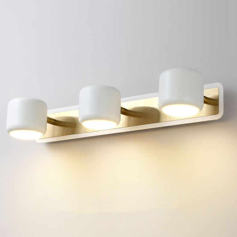 Modern Simplicity Cylinder Iron LED Vanity Light Mirror Front Wall Sconce Lamp For Bathroom