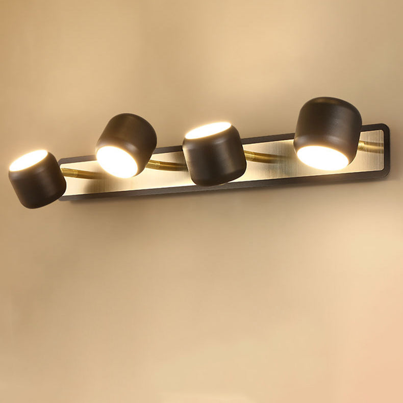 Modern Simplicity Cylinder Iron LED Vanity Light Mirror Front Wall Sconce Lamp For Bathroom