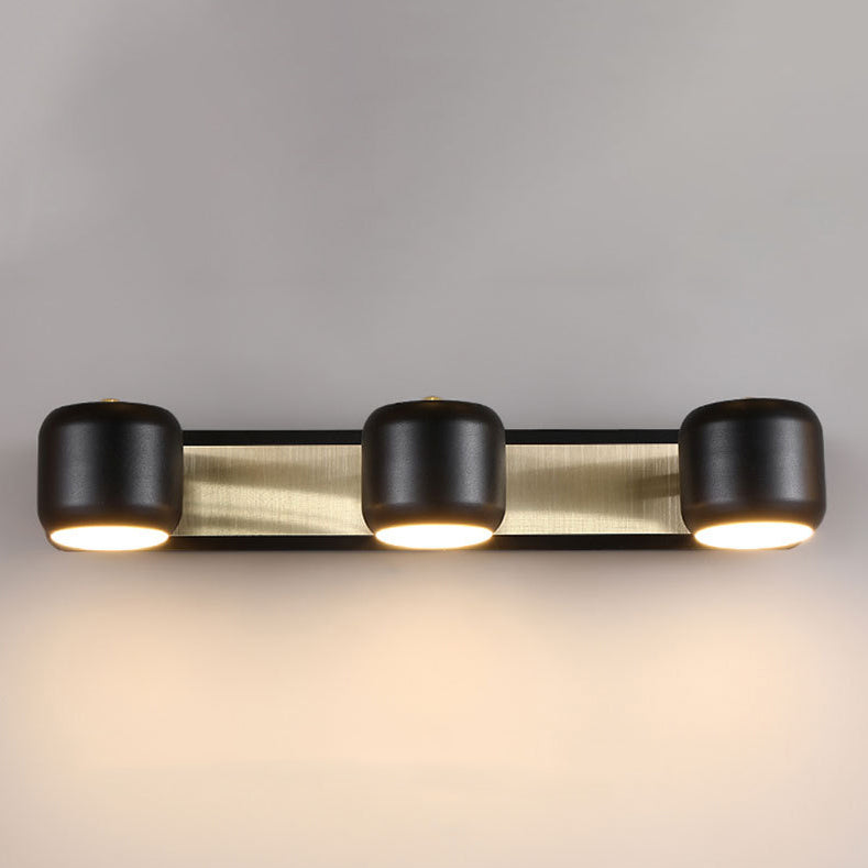 Modern Simplicity Cylinder Iron LED Vanity Light Mirror Front Wall Sconce Lamp For Bathroom