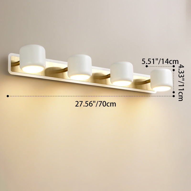Modern Simplicity Cylinder Iron LED Vanity Light Mirror Front Wall Sconce Lamp For Bathroom
