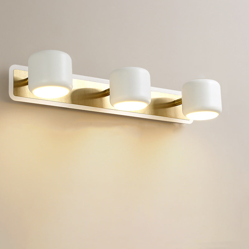 Modern Simplicity Cylinder Iron LED Vanity Light Mirror Front Wall Sconce Lamp For Bathroom