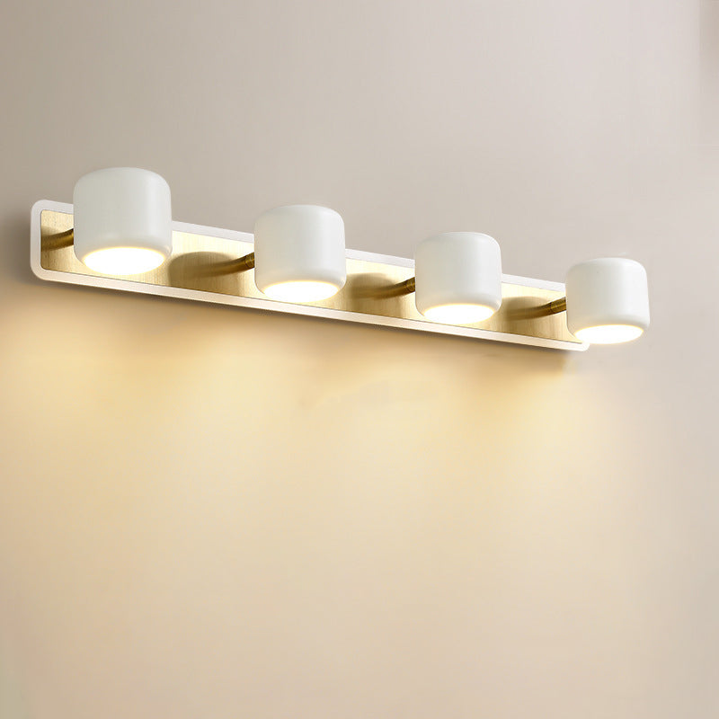 Modern Simplicity Cylinder Iron LED Vanity Light Mirror Front Wall Sconce Lamp For Bathroom