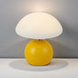 Contemporary Scandinavian Iron PE Round Shade USB Rechargeable LED Table Lamp For Bedroom