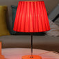 Modern Simplicity Fabric Round Shade Solid Wood 1-Light Table Lamp For Bedroom