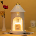 Modern Simplicity Iron Arch Castle 1-Light Melting Wax Table Lamp For Bedroom