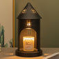 Modern Simplicity Iron Arch Castle 1-Light Melting Wax Table Lamp For Bedroom
