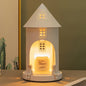 Modern Simplicity Iron Arch Castle 1-Light Melting Wax Table Lamp For Bedroom