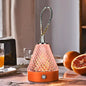 Modern Simplicity Conical Acrylic Metal USB Charging LED Portable Table Lamp For Bedroom