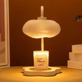 Contemporary Creative Cloud Glass Shade Iron 1-Light Melting Wax Table Lamp For Bedroom