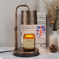 Modern Simplicity Iron Glass Cylinder Shade 1-Light Melting Wax Table Lamp For Bedroom