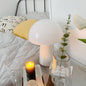 Contemporary Creative Glass Mushroom Shade 1-Light Table Lamp For Home Office