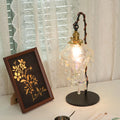 Contemporary Creative Resin Water Droplet Brass 1-Light Table Lamp For Living Room