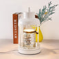 Contemporary Nordic Iron Round 1-Light Melting Wax Table Lamp For Bedroom